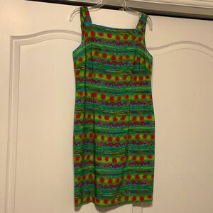 Vintage Lined Sundress, Colorful, Fun, Size 10, Stonebridge.